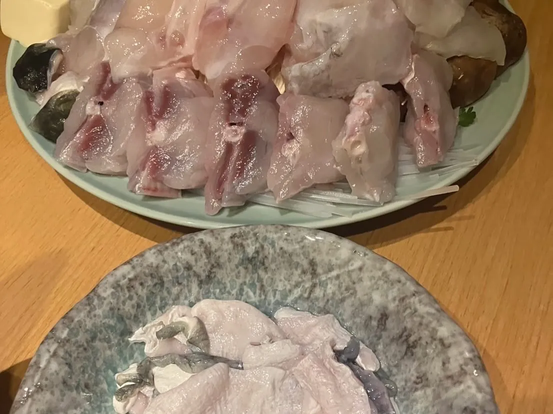 家族で初のトラフグコース料理‼️