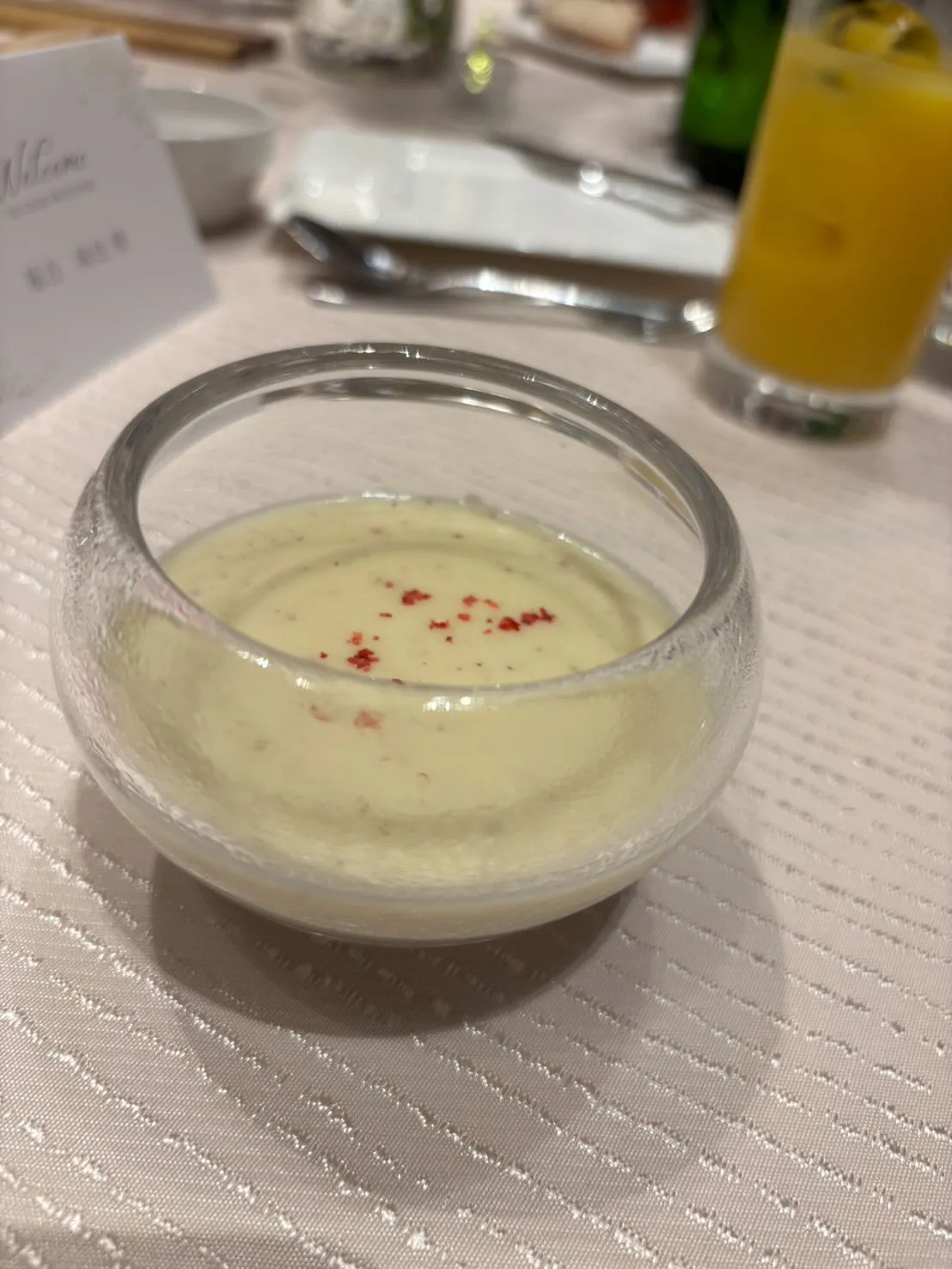 結婚式でのコース料理