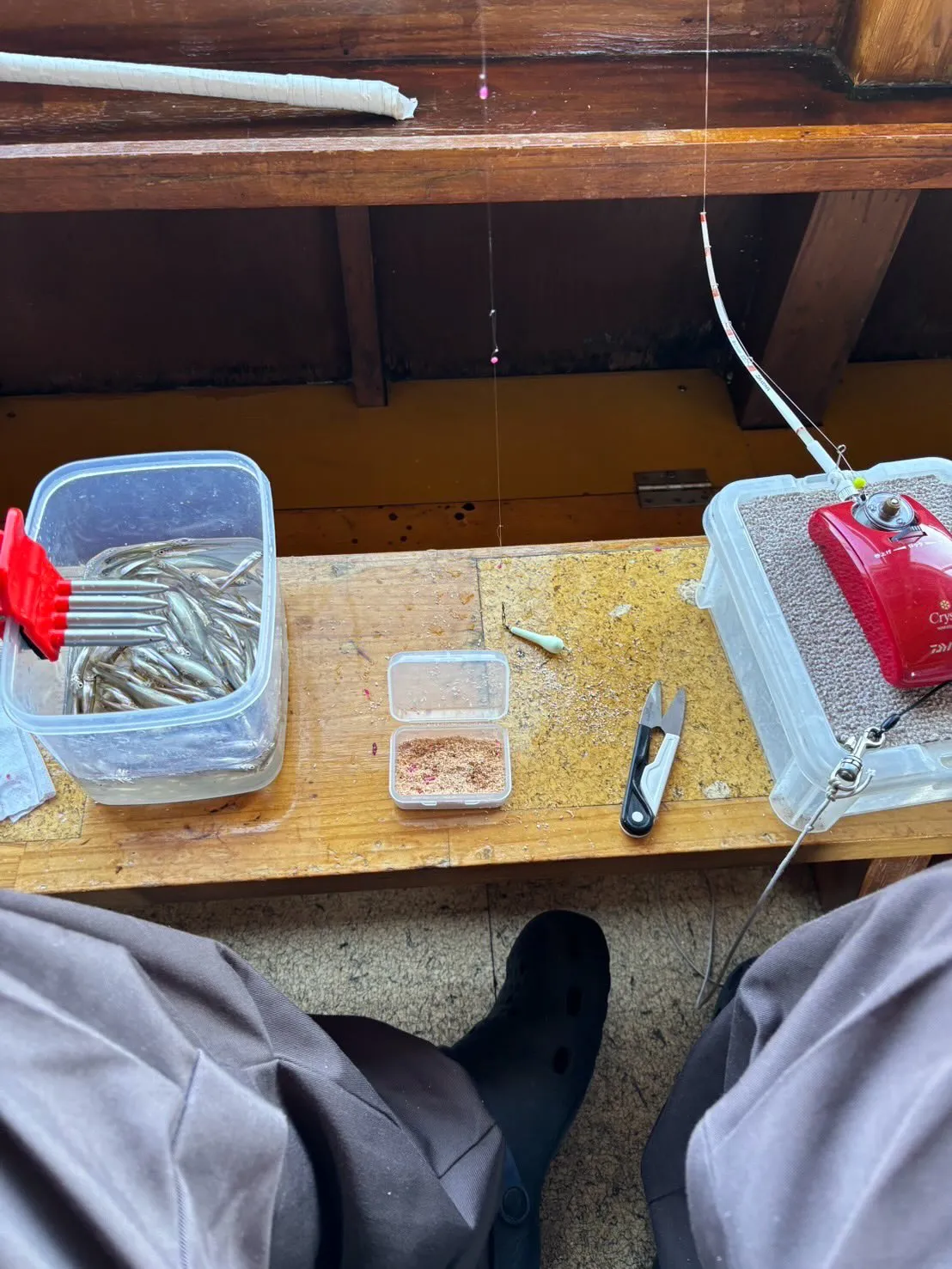 ワカサギ釣りは今年も晴天なり☀️